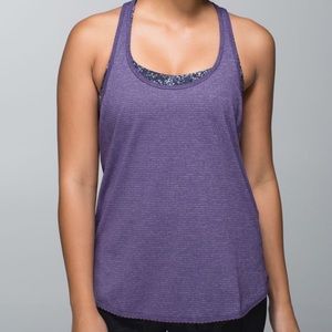 Lululemon 105F Singlet Tank Heathered Going Grape Size 8